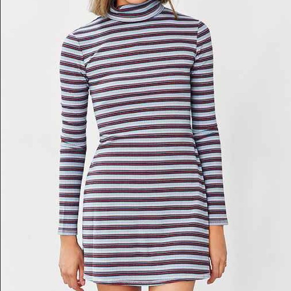 BDG Dresses & Skirts - URBAN OUTFITTERS BDG stripped turtleneck dress
